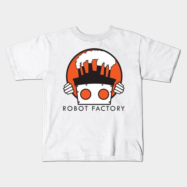Robot Factory Kids T-Shirt by deancoledesign